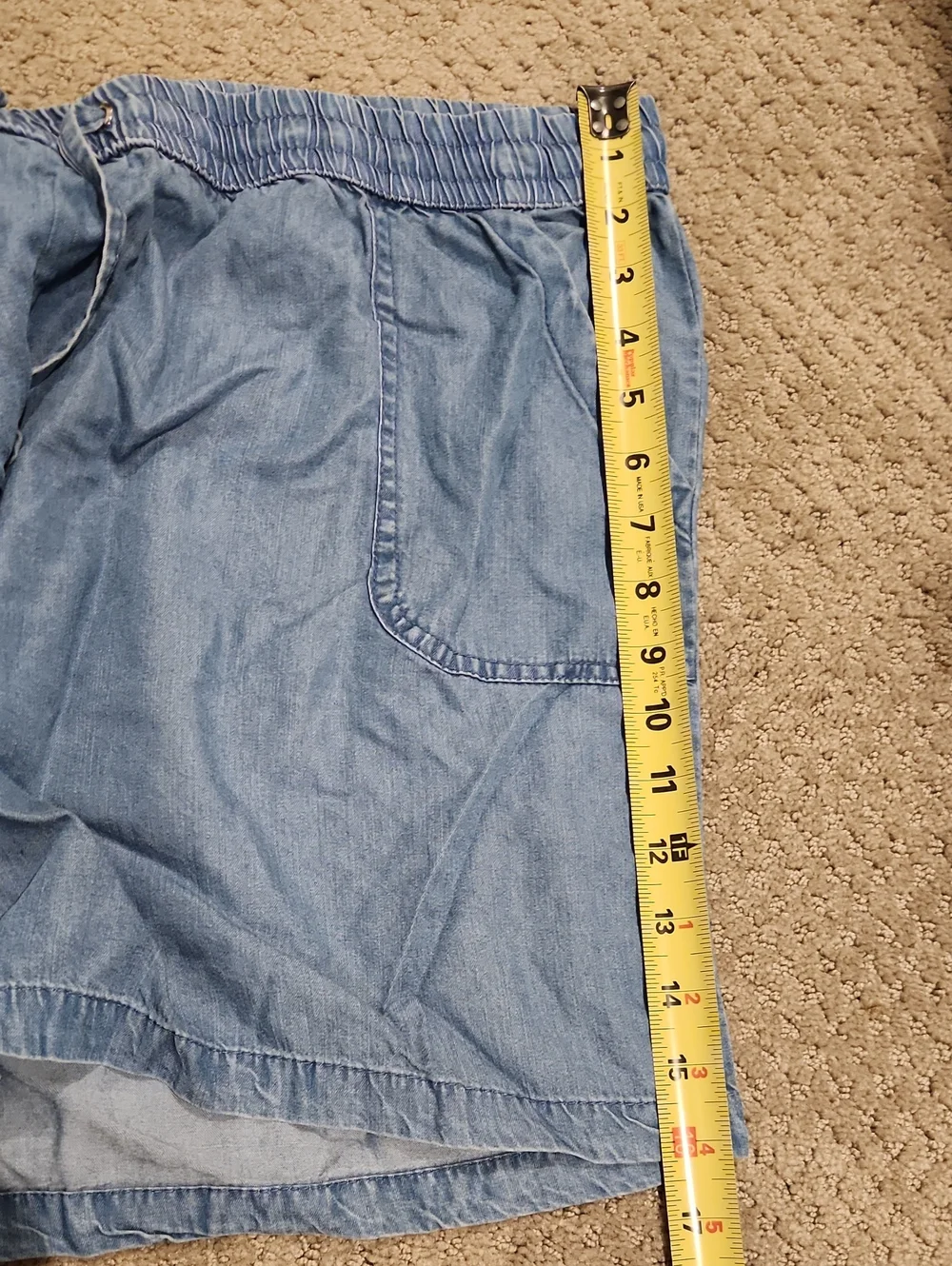 NEW Jones New York Light Blue Women's Drawstring Casual Shorts XL